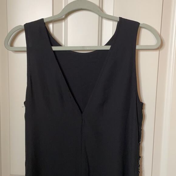 H&M sequin beaded little black dress size 6 - Picture 6 of 7